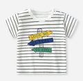 Cool Striped Kids T-Shirt – “Look Me I Feel So Cool” Graphic Tee