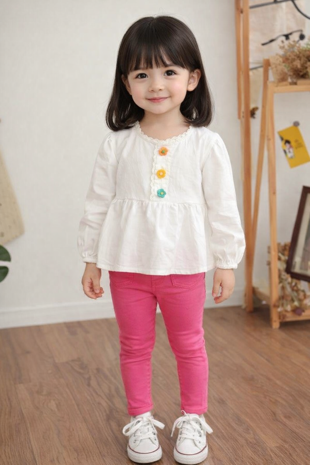 Girls Button Top & Legging Set | MBS Kids USA