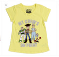 Toy Story Girls Yellow Graphic T-Shirt | Cute Summer Top for Kids