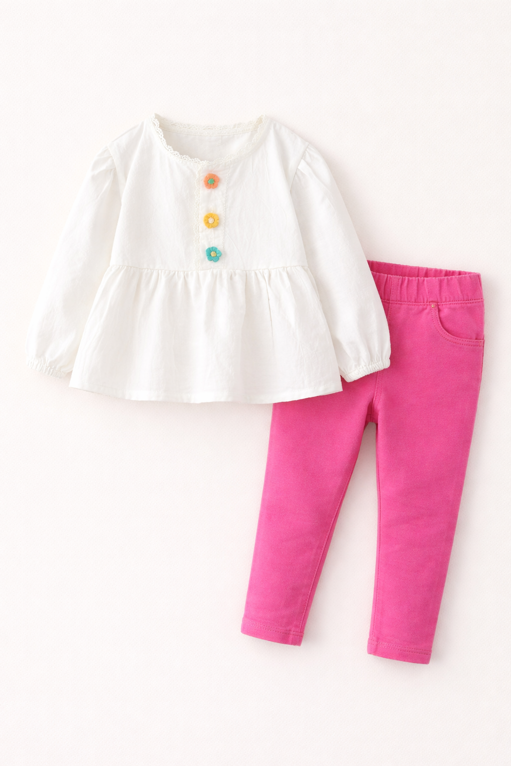 Girls Button Top & Legging Set | MBS Kids USA