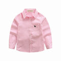Classic Pink and White  Button-Up Shirt for Boys | MBS Kids USA