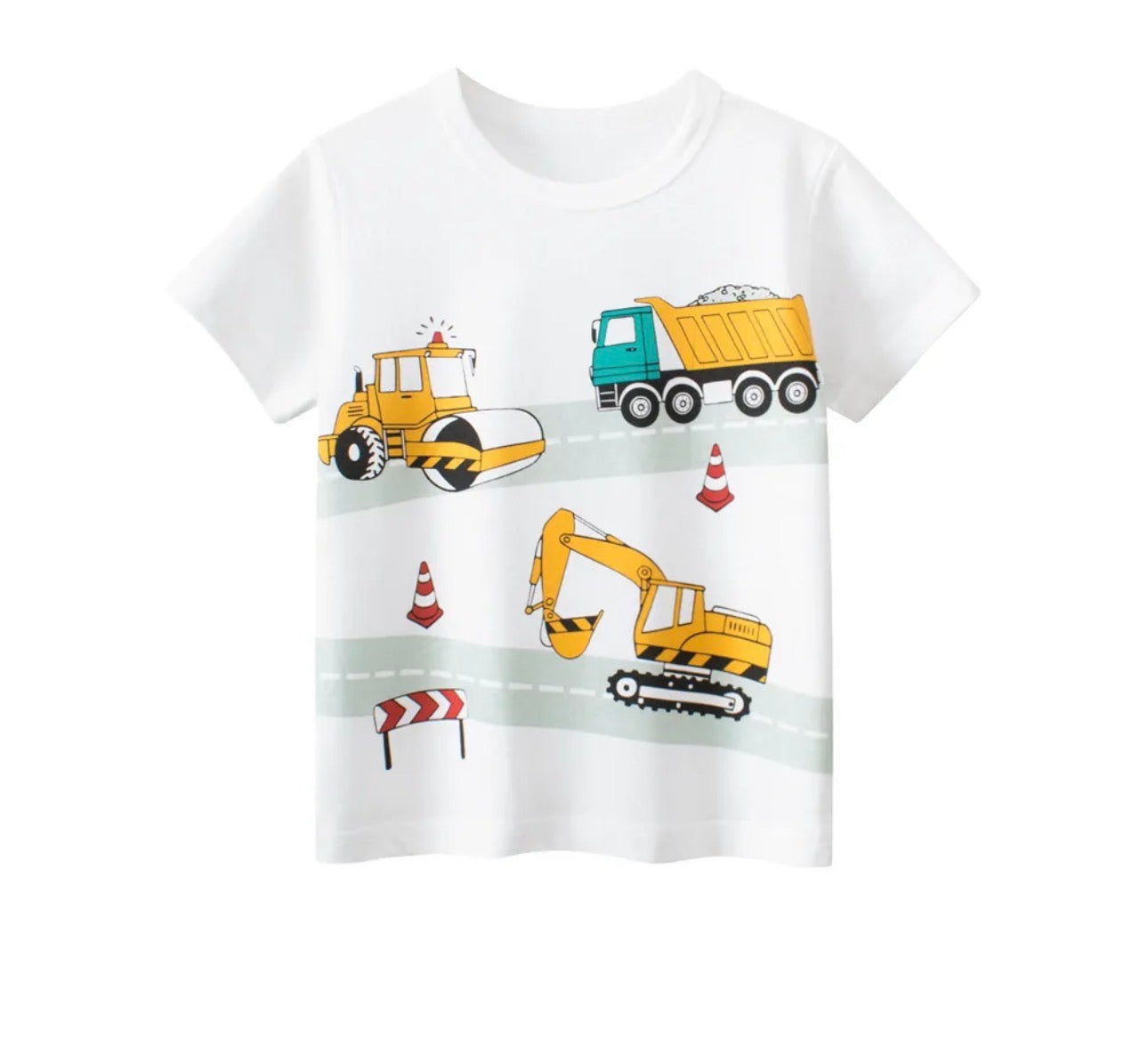 Kids Construction Trucks T-Shirt