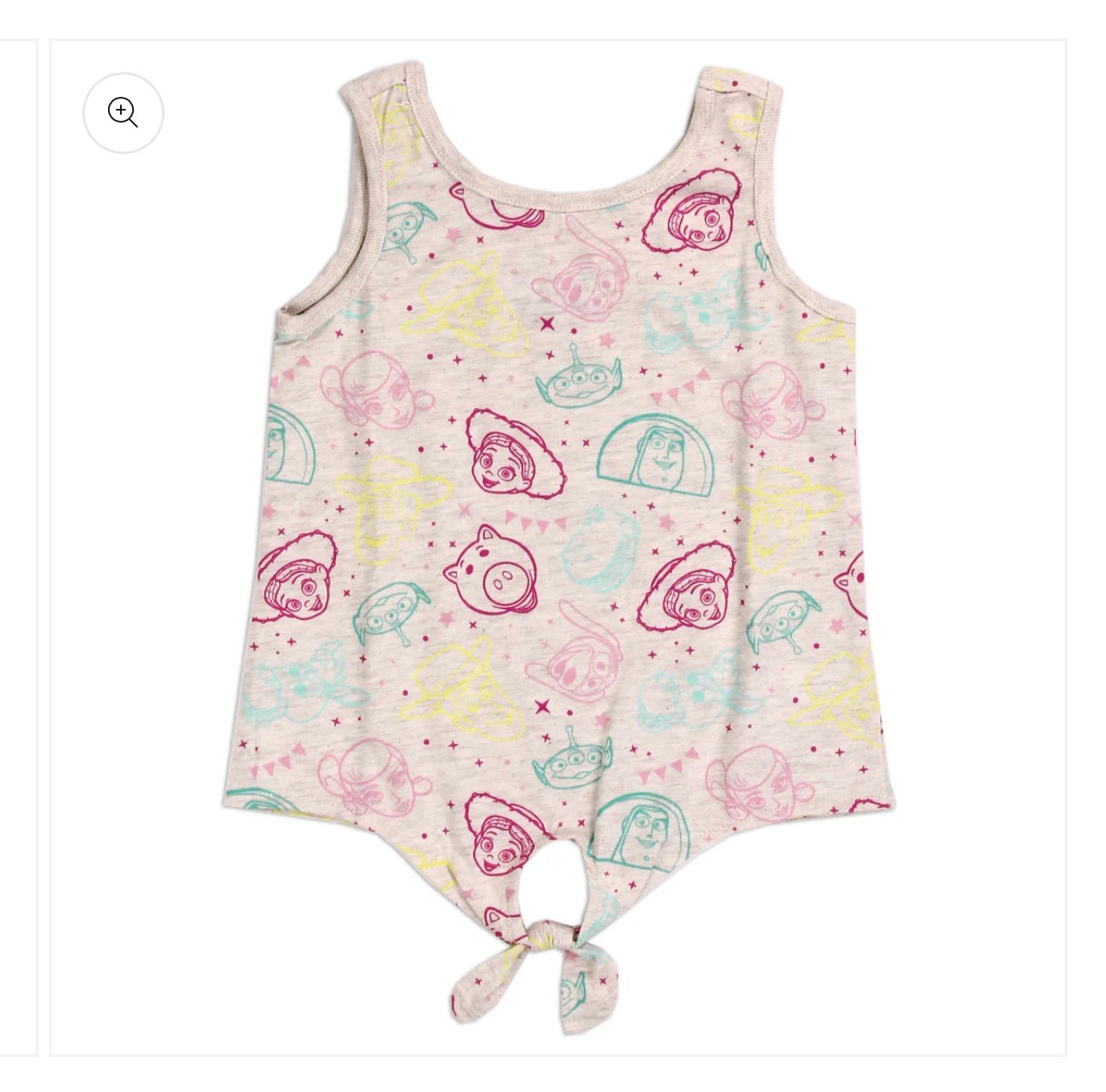 Toy Story Girls Graphic T-Shirt | Cute Pastel Print Kids Tee