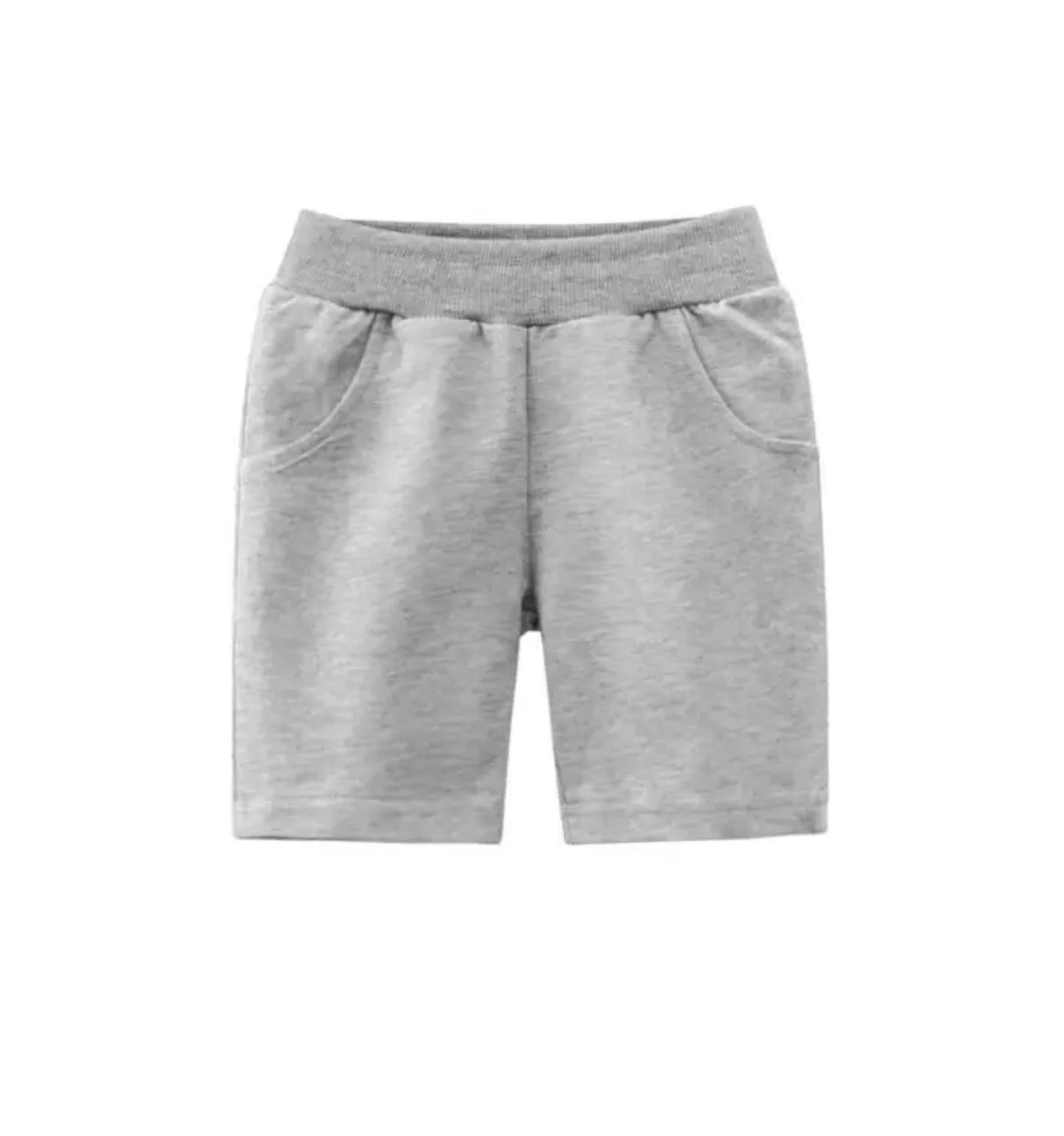 Kids Unisex Solid Color Shorts with Pockets | Navy, Yellow , gray ,Blue & Red