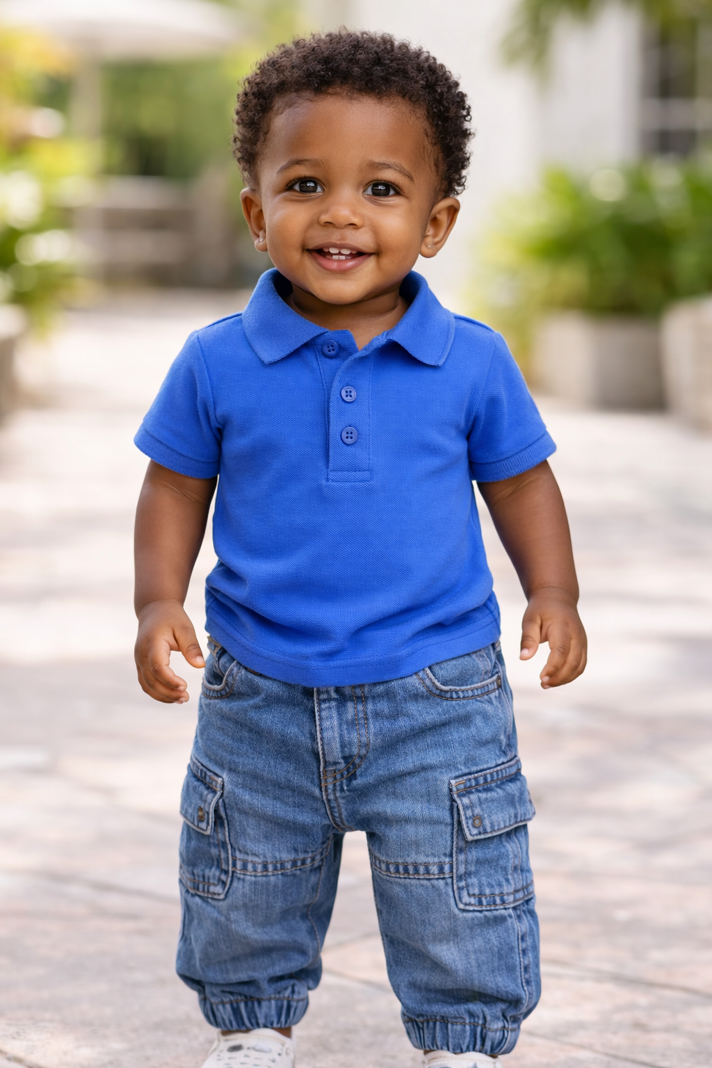Boys Classic Blue Polo Shirt | MBS Kids USA