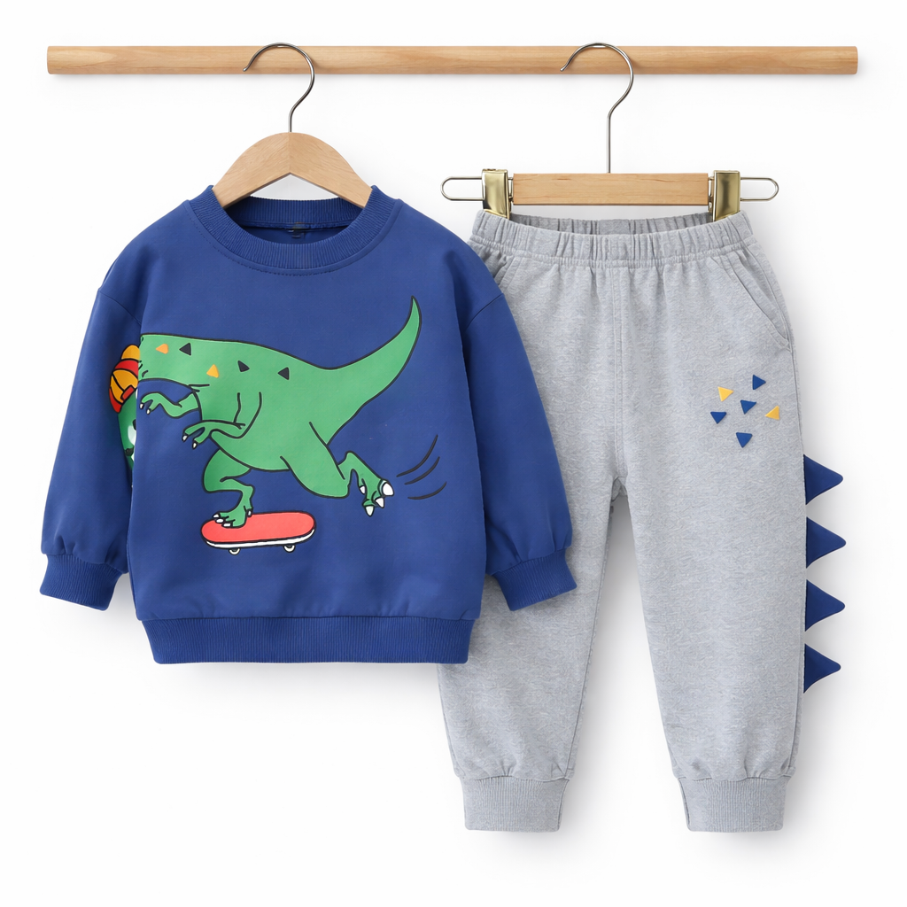 Cool Dino Skate Set – Toddler Boys 2-Piece Outfit | MBS Kids USA