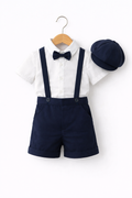 Little Navy Gentleman 4-Piece Set with Cap | MBS Kids US