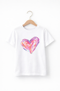 Colorful Heart T-Shirt for Girls | Soft Cotton Baby & Toddler Tee