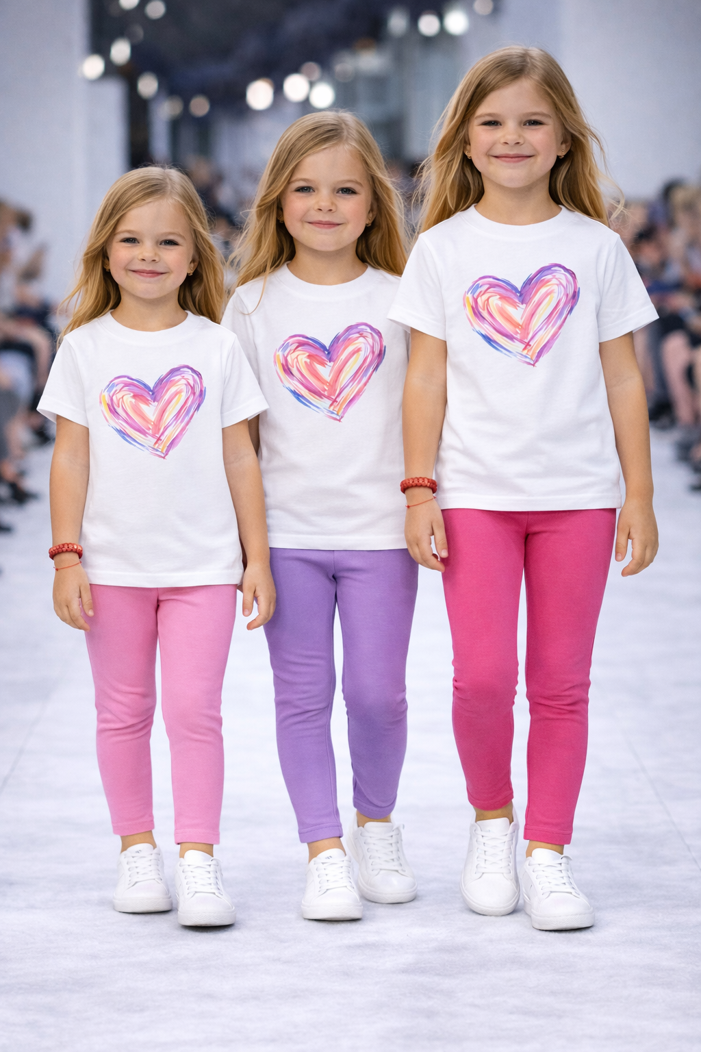 Colorful Heart T-Shirt for Girls | Soft Cotton Baby & Toddler Tee