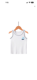 Sailboat Toddler Boy Tank Top – White Summer Sleeveless Shirt